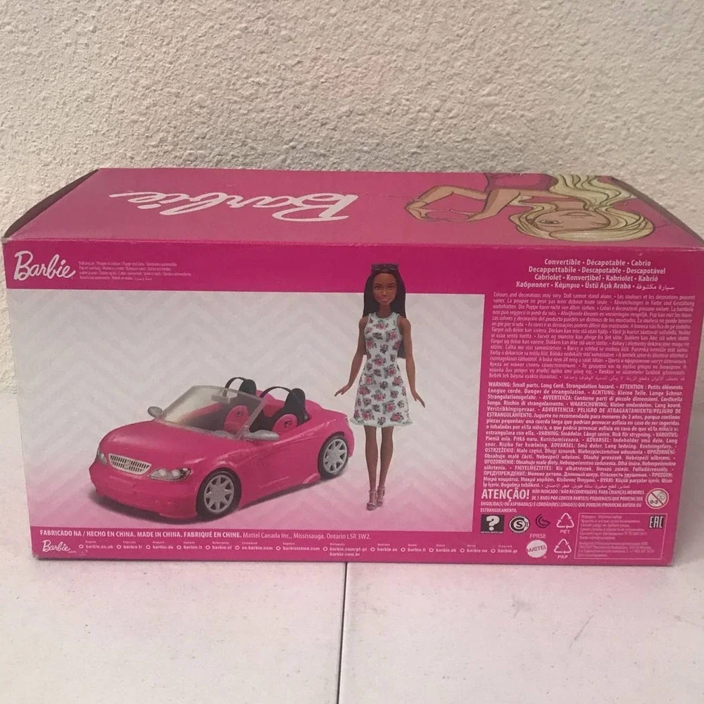 African American Barbie Doll & Pink Convertible Vehicle Car - Picture 5 of 6
